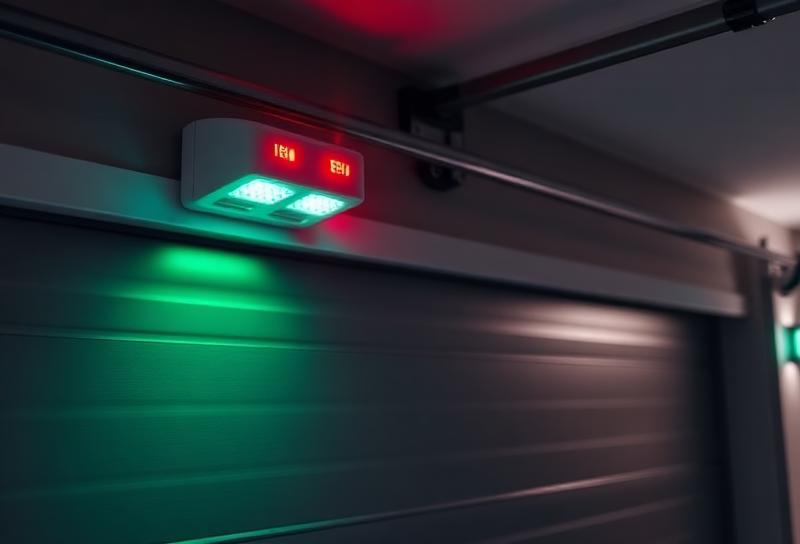 Garage door motion sensor security system